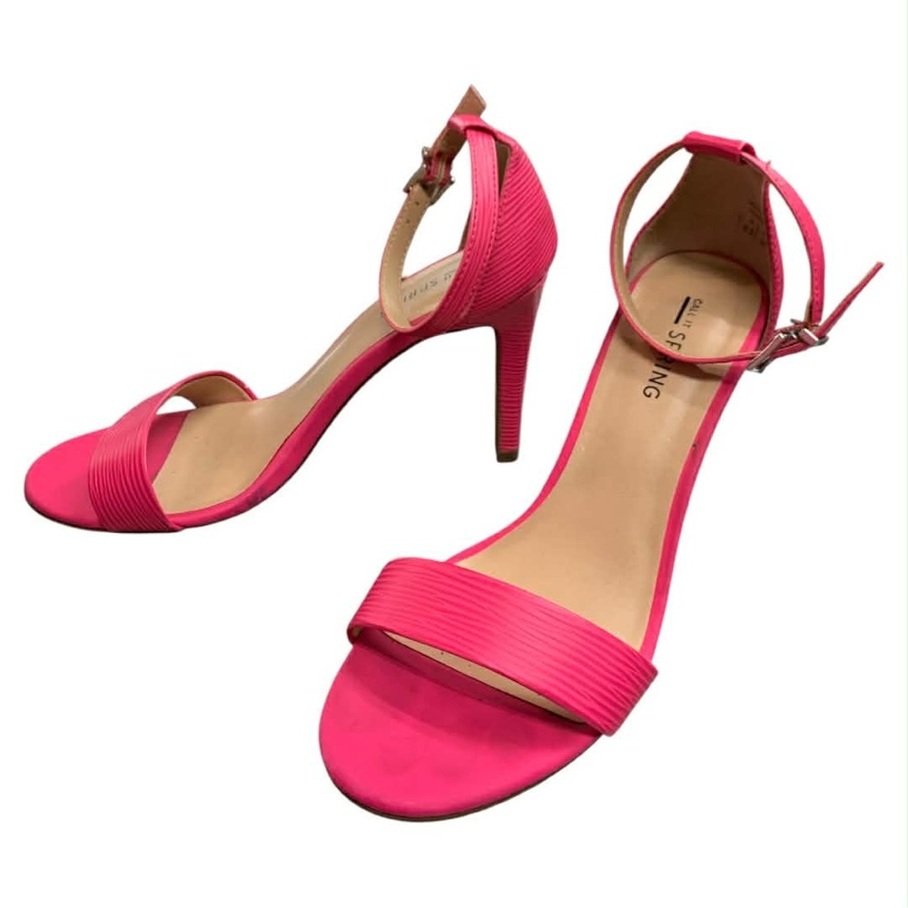 Call It Spring Pink Heels S7